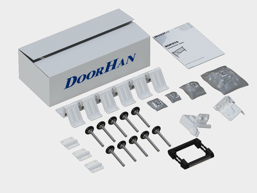 Промышленные ворота с панорамным остеклением Doorhan ISD02 (5000х4200) - фото 5 детальное
