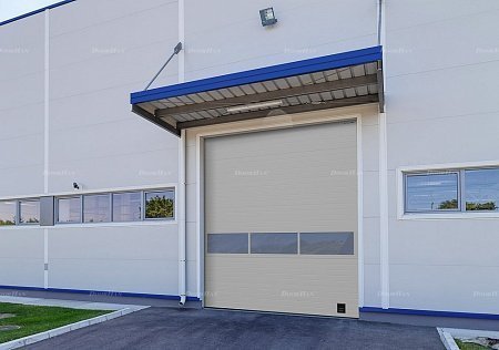 Промышленные ворота с панорамным остеклением Doorhan ISD02 (5600х4200)
