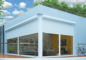 Конструкция из профиля RH45N с пружинно-инерционным механизмом (2100*700)