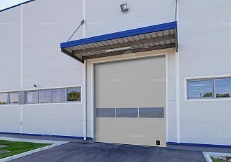Промышленные ворота с панорамным остеклением Doorhan ISD02 (5000х2800)