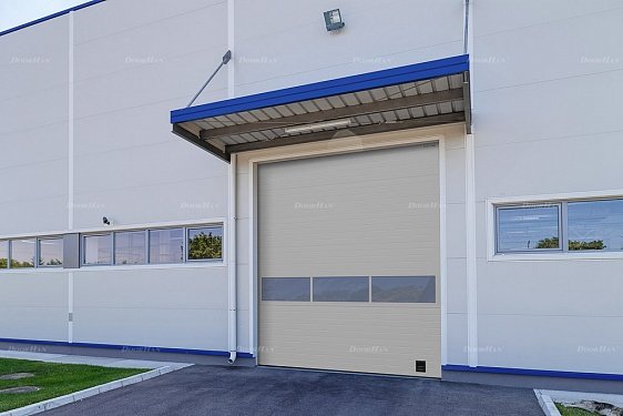 Промышленные ворота с панорамным остеклением Doorhan ISD02 (5000х2800) - фото